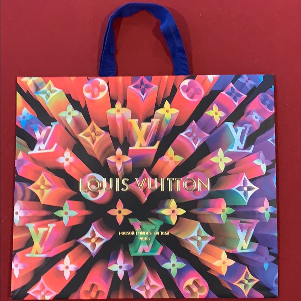 Beautiful colorful Louis Vuitton paper bag